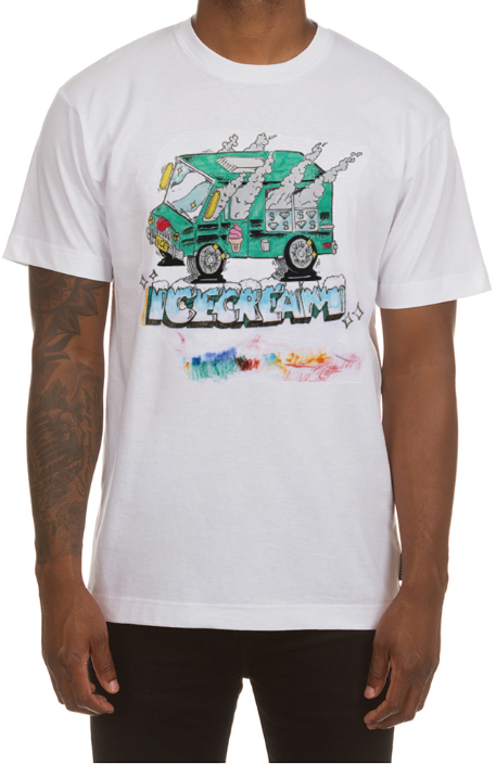 Icecream Smoke SS Tee White