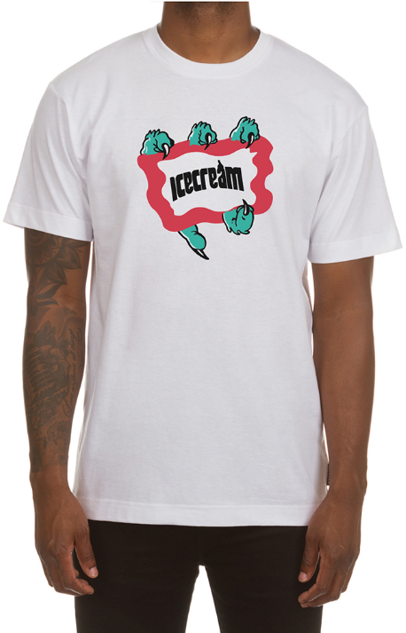 Icecream Monstar SS Tee White