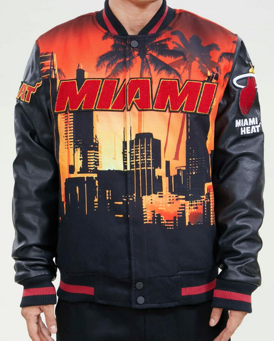 Pro Standard Miami Heat Remix Varsity Jacket