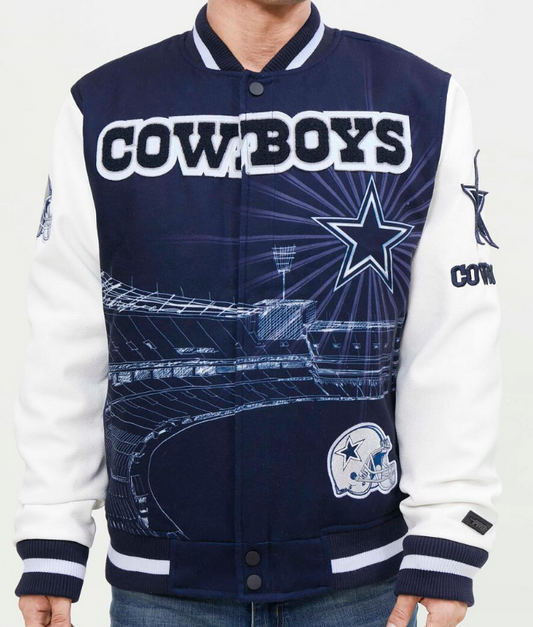 Pro Standard Dallas Cowboys Remix Varsity Jacket