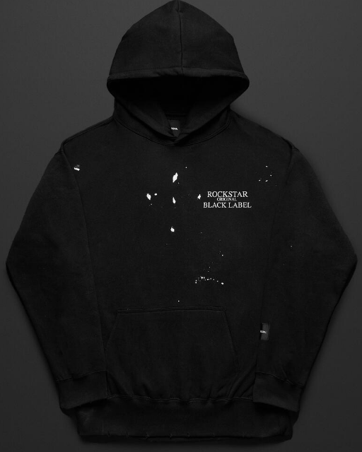 Rockstar Art Dep. Black Graphic Hoodie