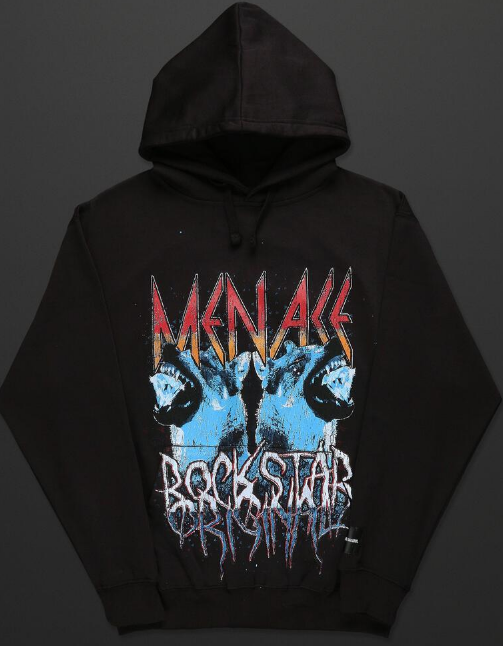 Rockstar Nophux Black Graphic Hoodie